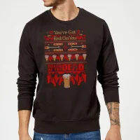 Shaun Of The Dead You've Got Red On You Christmas Jumper - Black - undefined undefined