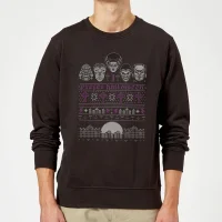 Universal Monsters I Prefer Halloween Christmas Sweatshirt - Black - undefined undefined