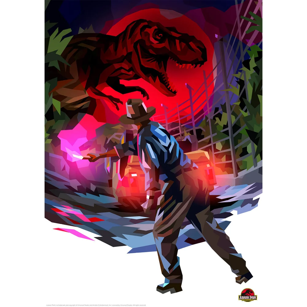 Jurassic Park Illustrative Limited Edition Art Print Image 1