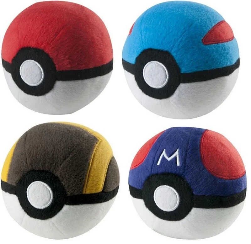 Officially Licensed Pokémon Pokeball Plush Assortment (4 styles available) Image 1