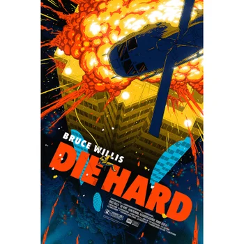 Die Hard Fine Art Offset 24 x 36 Inches Print by Florey - Zavvi UK Exclusive