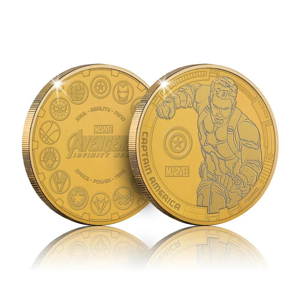 Collectable Marvel Infinity War Commemorative Coin: Captain America - Zavvi Exclusive (Limited to 1000) Image 1