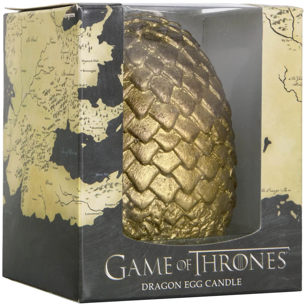 Game of Thrones Sculpted Candle Egg - Gold Image 1