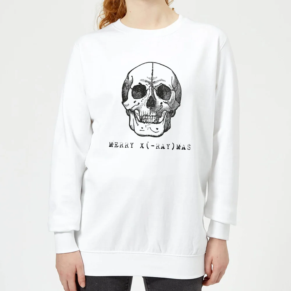 Merry X(-Ray) Mas Women's Christmas Sweatshirt - White - XS - White Image 1