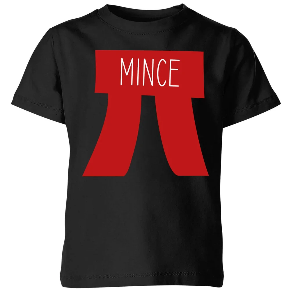 Mince Pi Kids' Christmas T-Shirt - Black - 3-4 Years - Black Image 1