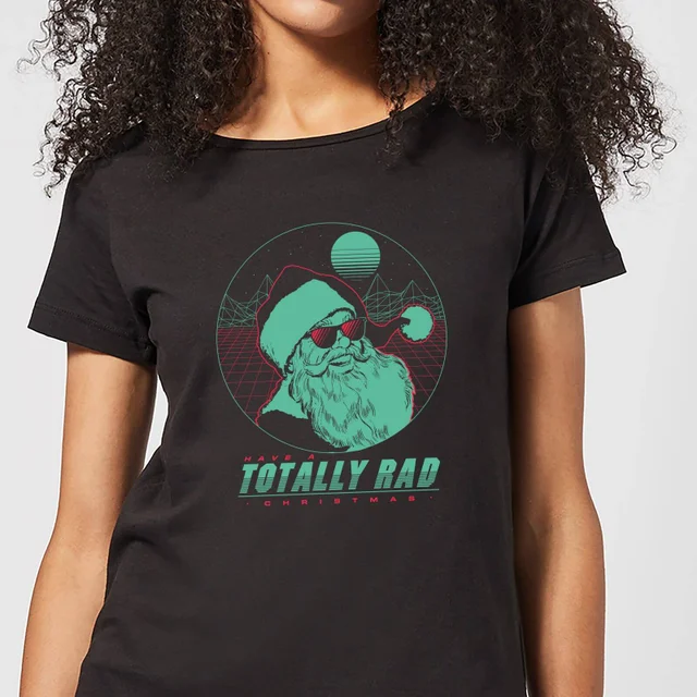 Totally Rad Christmas Women's T-Shirt - Black