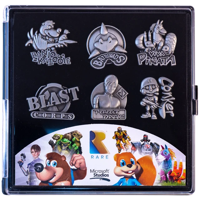 Rare Heritage Gaming Pin Badge Limited Edition Set