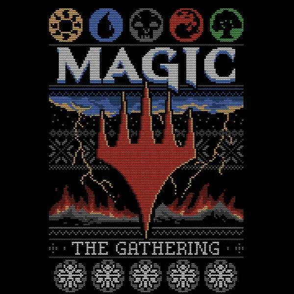 Magic The Gathering Colours Of Magic Knit Christmas Jumper - Black