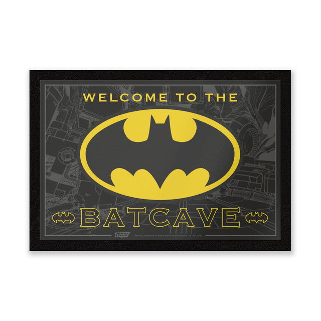 DC Comics Welcome To The Batcave Entrance Mat