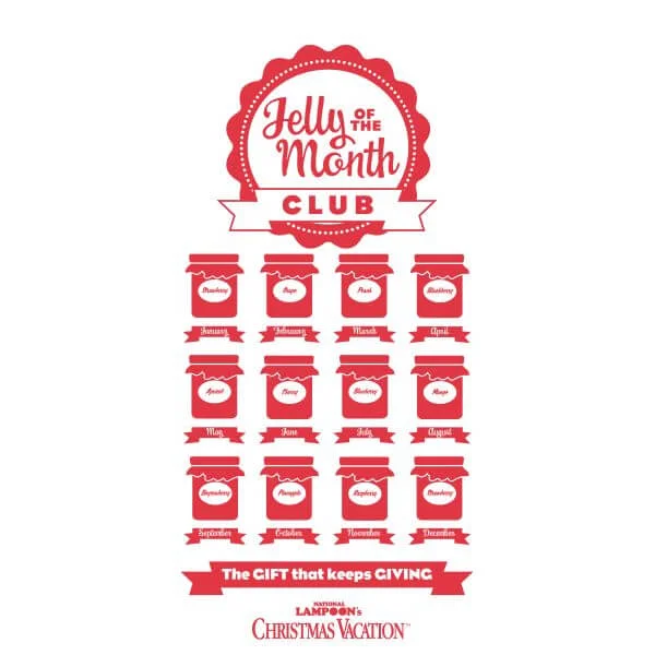 National Lampoon Jelly Of The Month Club Women's Christmas T-Shirt - White