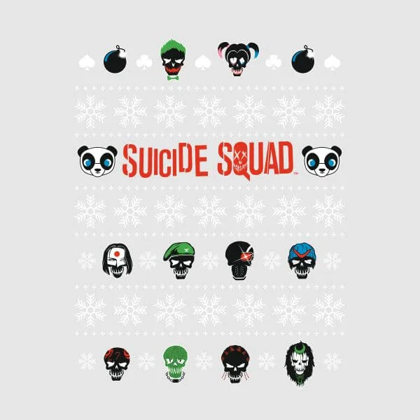 DC Suicide Squad Women's Christmas T-Shirt - Grey