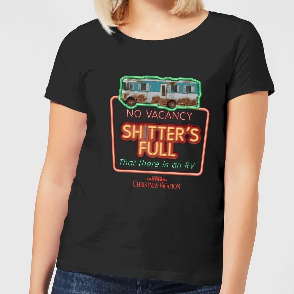 National Lampoon No Vacancy Women's Christmas T-Shirt - Black - S Image 1