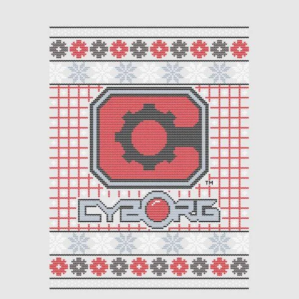 DC Cyborg Knit Women's Christmas T-Shirt - Grey