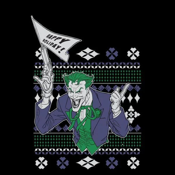 DC Joker Women's Christmas T-Shirt - Black