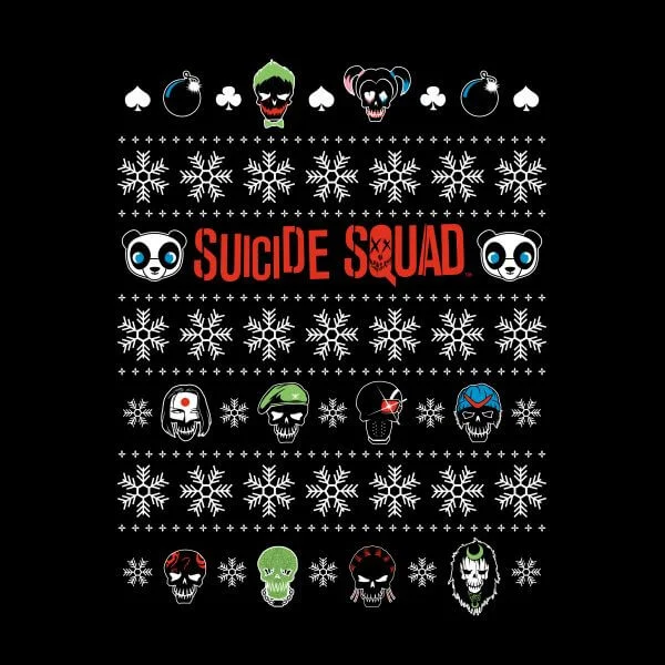 DC Suicide Squad Women's Christmas T-Shirt - Black