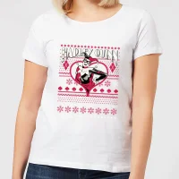 DC Harley Quinn Women's Christmas T-Shirt - White - undefined undefined