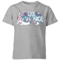 Looney Tunes Its Cool To Be Nice Kids' Christmas T-Shirt - Grey - undefined undefined
