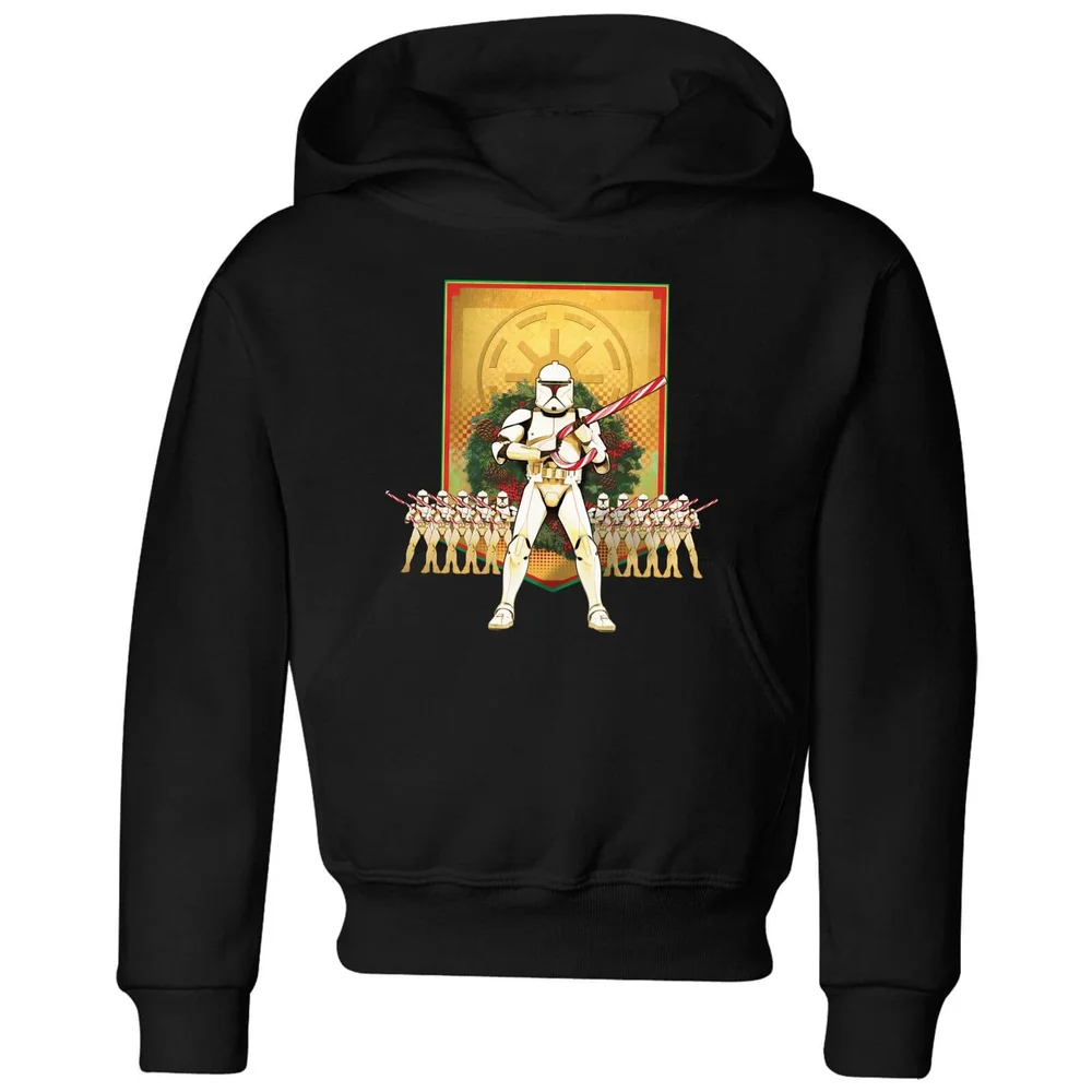 Star Wars Candy Cane Stormtroopers Kids' Christmas Hoodie - Black - 3-4 Years Image 1