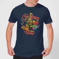 Looney Tunes Its Christmas Baby Men's Christmas T-Shirt - Navy - undefined undefined