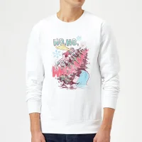 DC Ho Ho Whoaaaaaaa Christmas Jumper - White