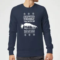 National Lampoon Griswold Vacation Ugly Knit Christmas Jumper - Navy - undefined undefined