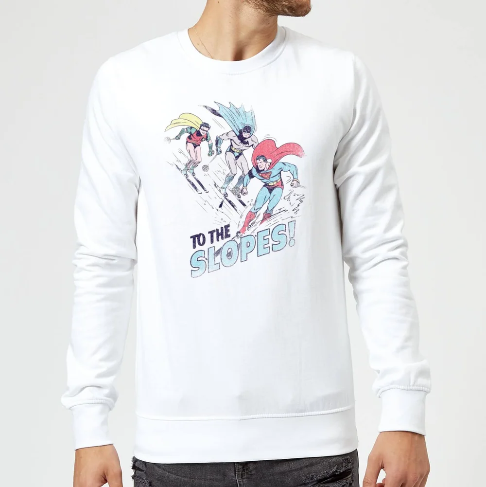 DC To The Slopes! Christmas Jumper - White - S Image 1
