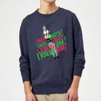 Elf Santa! I Know Him! Christmas Jumper - Navy - undefined undefined