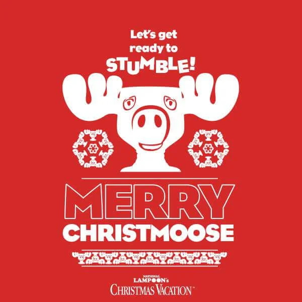 National Lampoon Merry Christmoose Christmas Jumper - Red