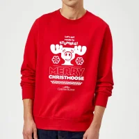 National Lampoon Merry Christmoose Christmas Jumper - Red - undefined undefined