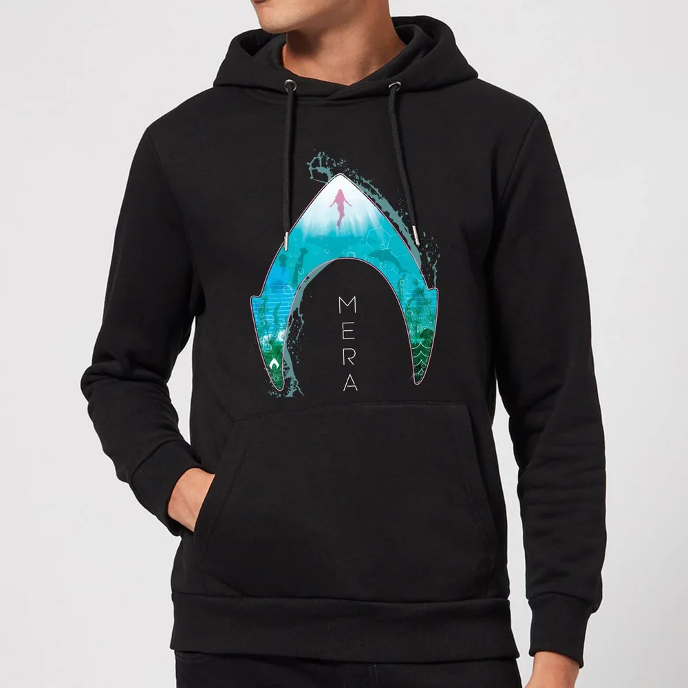 Aquaman Mera Logo Hoodie - Black - S Image 1