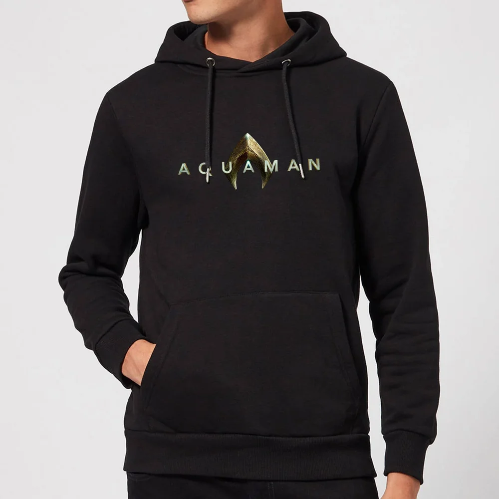 Aquaman Title Hoodie - Black - S Image 1
