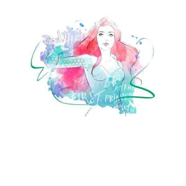 Aquaman Mera First Princess Sweatshirt - White