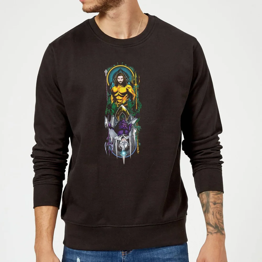 Aquaman and Ocean Master Sweatshirt - Black - S Image 1