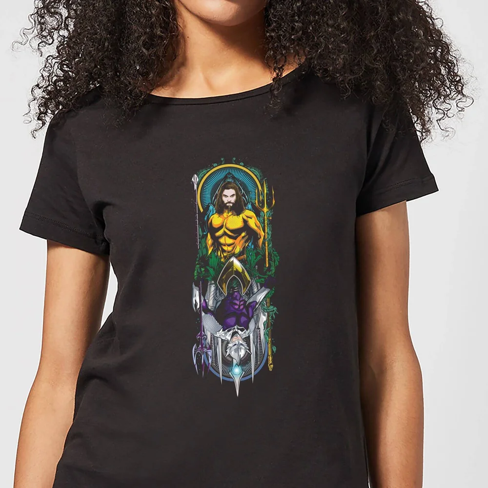 Aquaman and Ocean Master Women's T-Shirt - Black - XS Image 1
