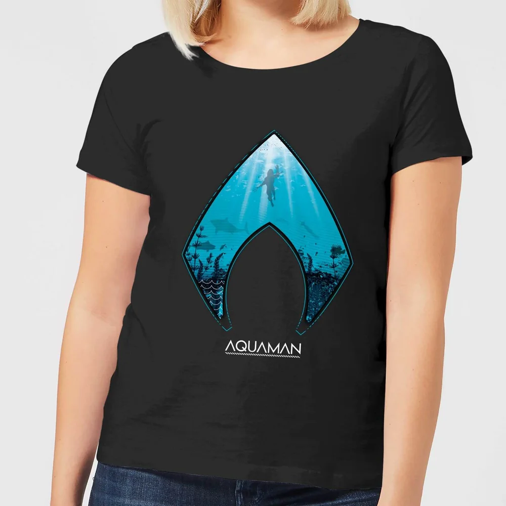 Aquaman Deep Women's T-Shirt - Black - XS Image 1