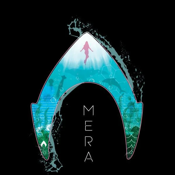 Aquaman Mera Logo Women's T-Shirt - Black