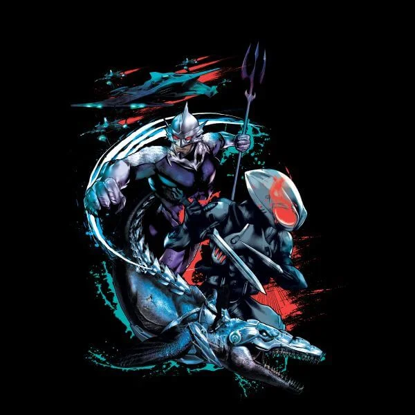 Aquaman Black Manta & Ocean Master Women's T-Shirt - Black