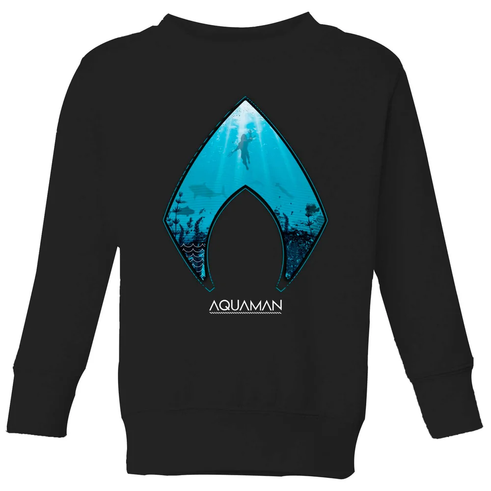 Aquaman Deep Kids' Sweatshirt - Black - 3-4 Years Image 1