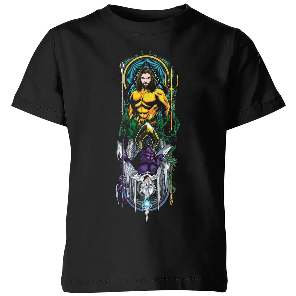 Aquaman and Ocean Master Kids' T-Shirt - Black - 3-4 Years Image 1