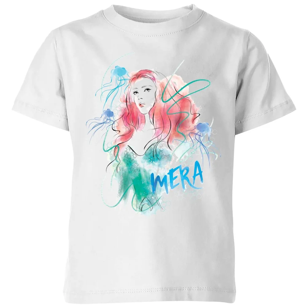 Aquaman Mera Kids' T-Shirt - White - 3-4 Years Image 1