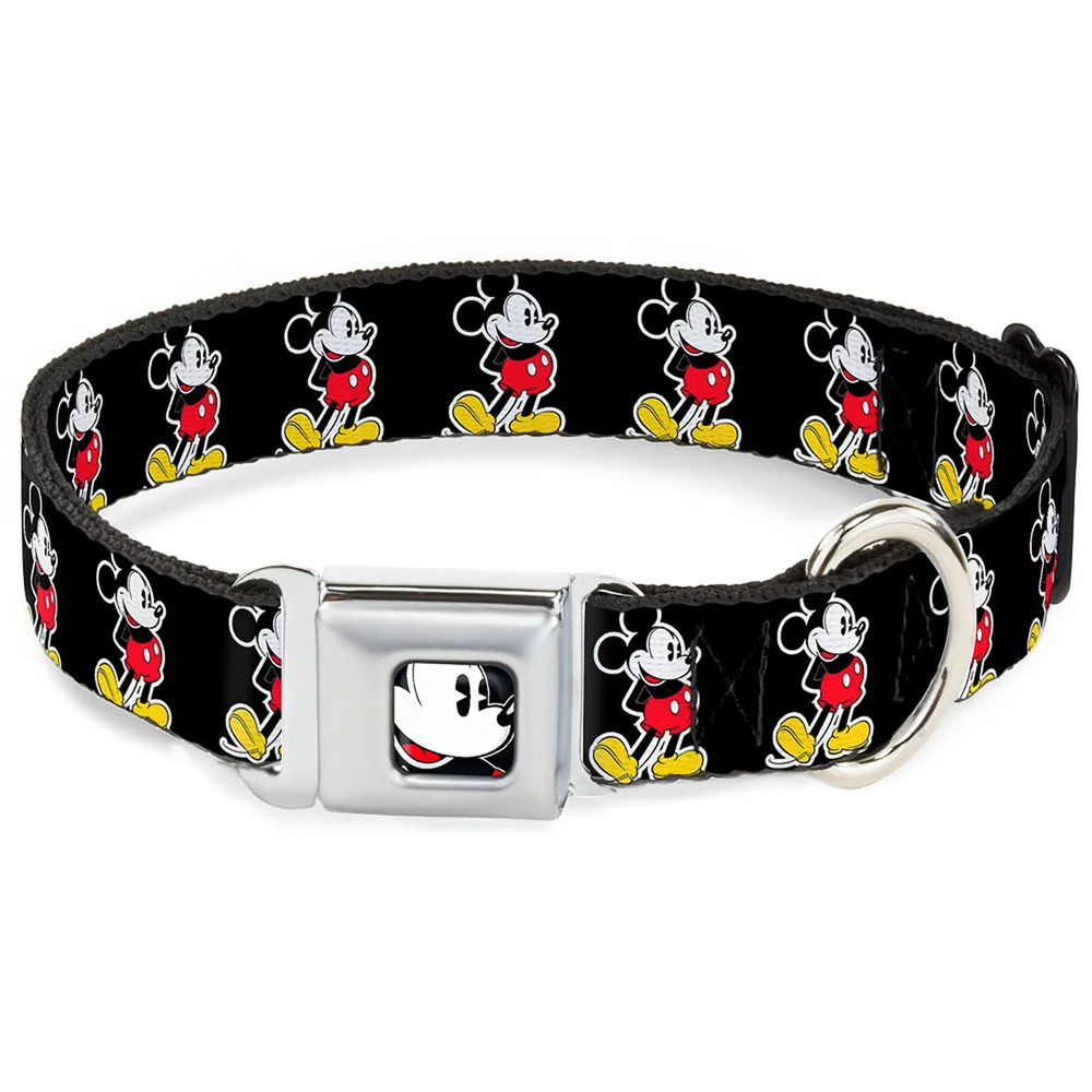 Buckle-Down Classic Mickey Mouse Dog Collar (Various Sizes) - S/13-18 Inches Image 1