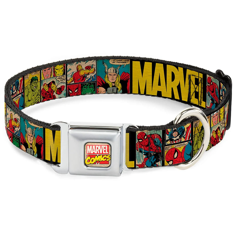 Buckle-Down Marvel Comics Dog Collar (Various Sizes) - M/16-23 Inches Image 1