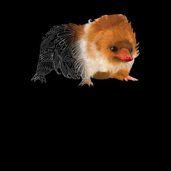 Fantastic Beasts Tribal Baby Niffler Hoodie - Black