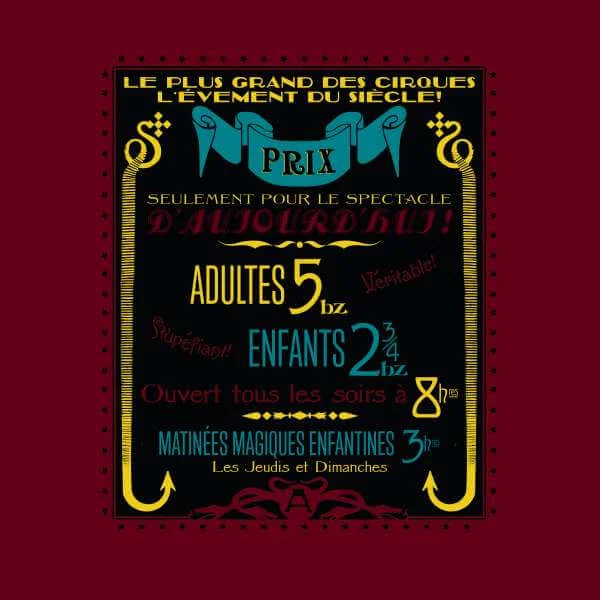 Fantastic Beasts Les Plus Grand Des Cirques Hoodie - Burgundy