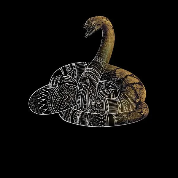 Fantastic Beasts Tribal Nagini Women's T-Shirt - Black