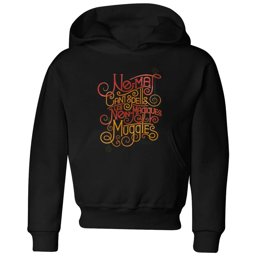 Fantastic Beasts No-Maj Kids' Hoodie - Black - 3-4 Years Image 1