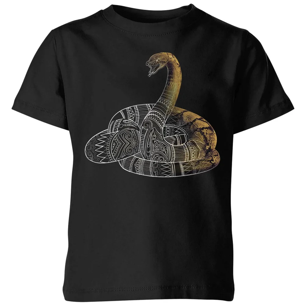Fantastic Beasts Tribal Nagini Kids' T-Shirt - Black - 3-4 Years Image 1