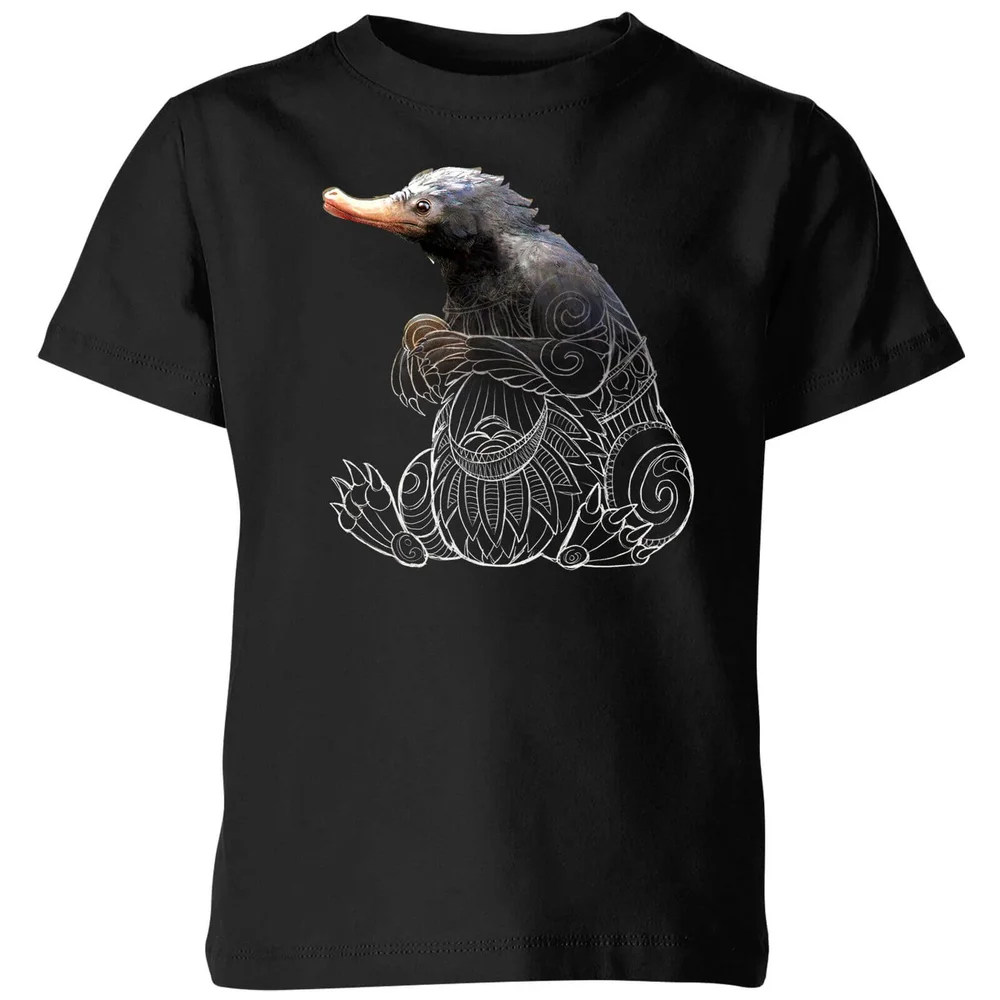 Fantastic Beasts Tribal Niffler Kids' T-Shirt - Black - 3-4 Years Image 1
