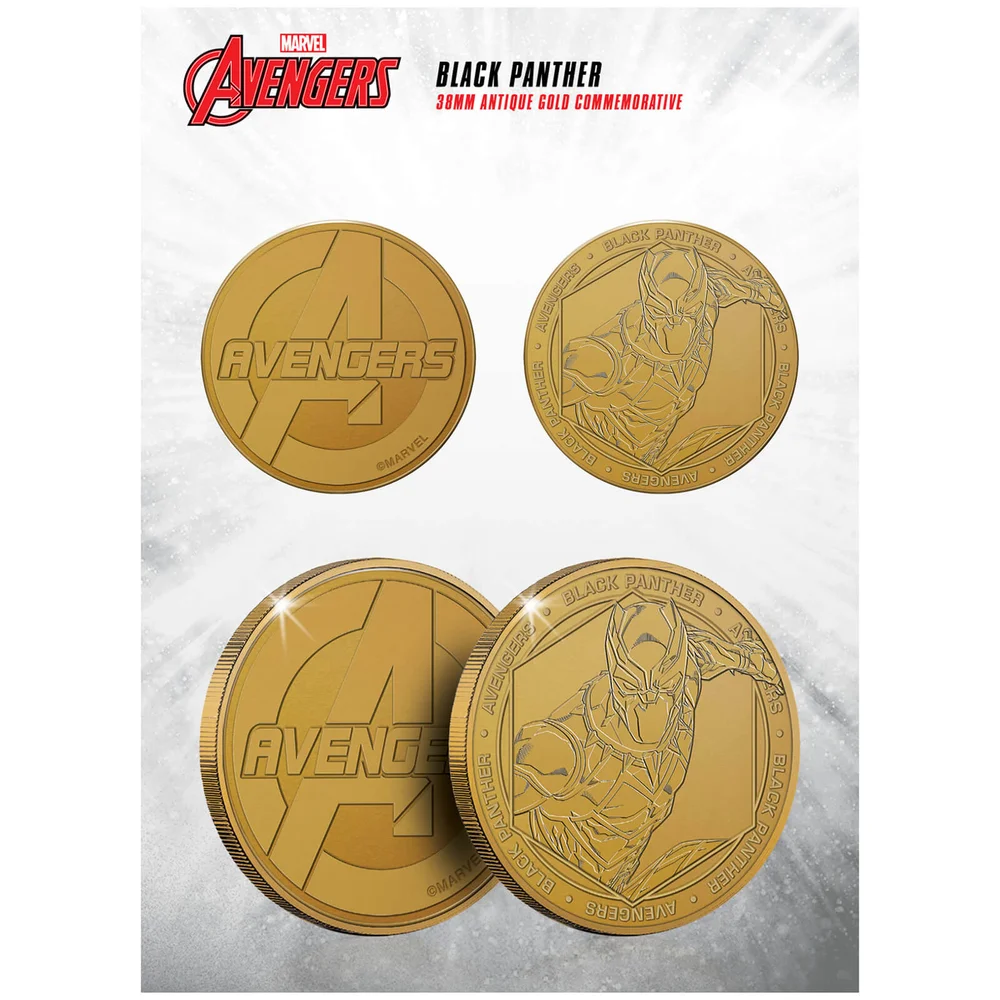 Marvel Black Panther Collectable Evergreen Commemorative Coin Image 1