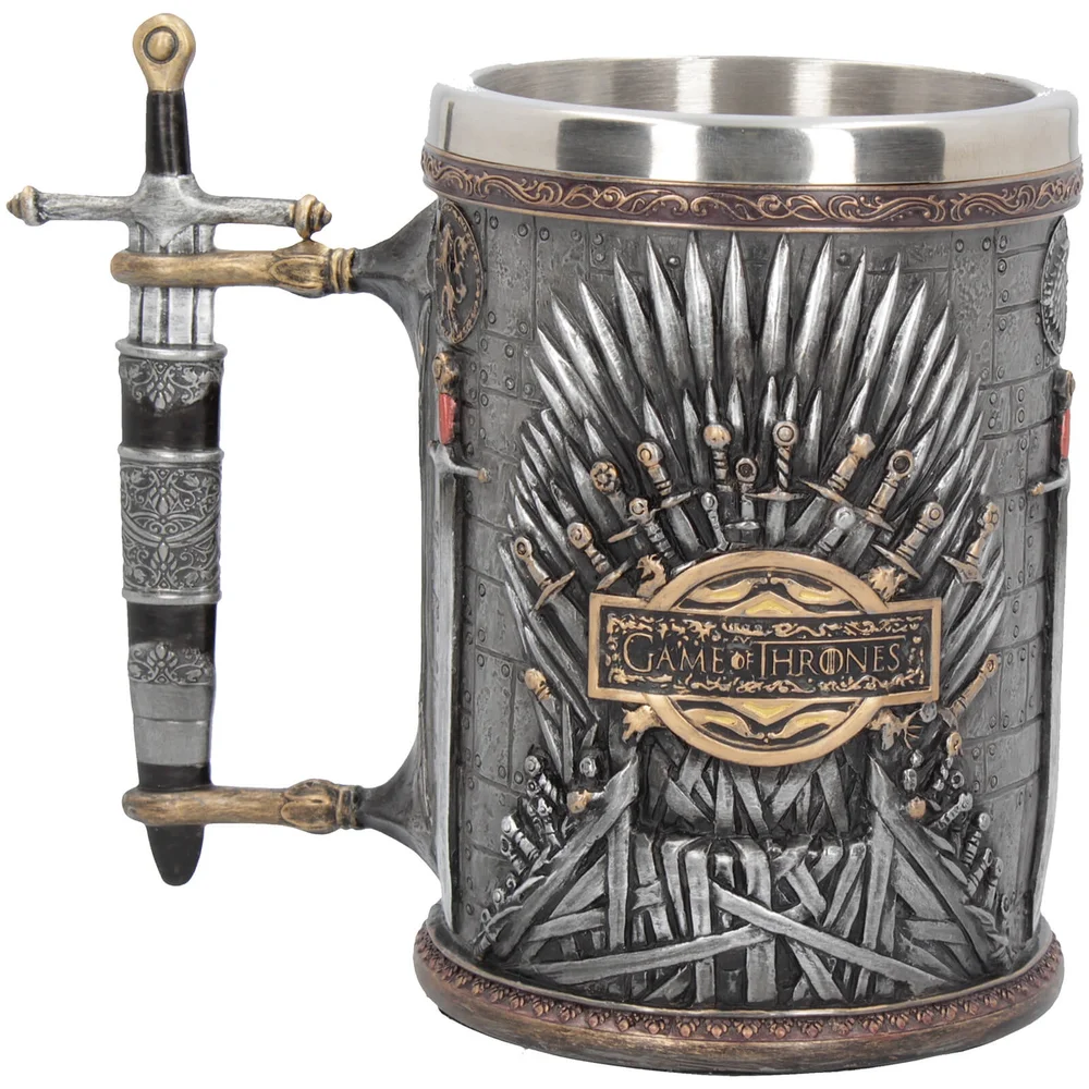 Exclusive Game of Thrones Silver Iron Throne Tankard Image 1